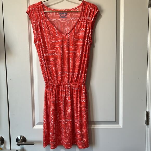 Southern Tide Gameday Varsity Capped Sleeves Elastic Waist Dress Size Sm… - Picture 4 of 6